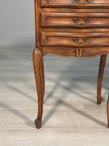 Antique French Oak Bedside Cabinets