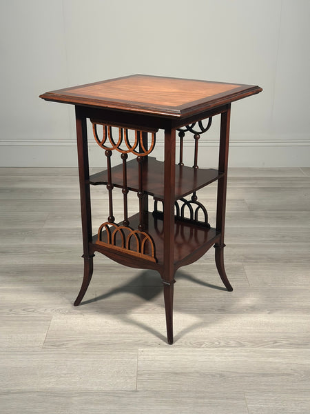 Arts And Crafts Fretwork Side Table
