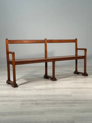 Arts & Crafts Oak Bench c.1930