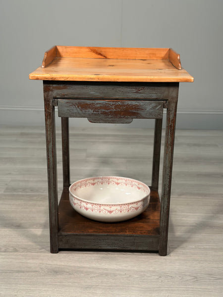 Victorian Pine Wash Stand In Paint