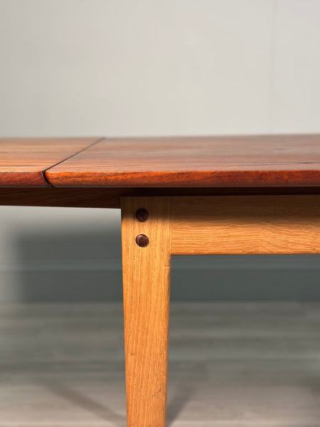 Danish Teak And Oak Dining Table By Farstrup Mobler C.1960
