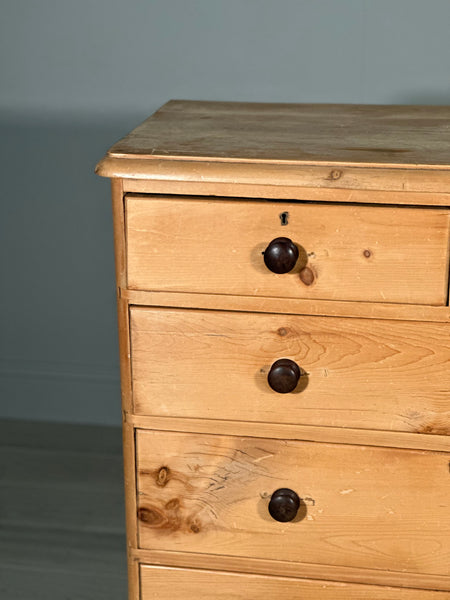 Large 19th Century Pine Chest Of Drawers