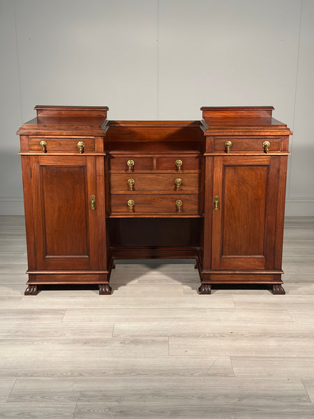 Edwardian Mahogany Pedestal Sideboard