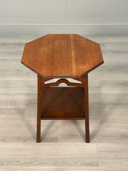 Arts And Crafts Oak Side Table c1910