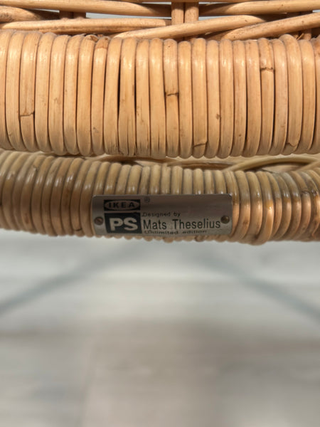 Vintage Ikea Wicker Chairs Designed By Mats Theselius For 'Ps Edition’