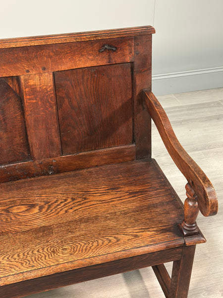 Antique Georgian Oak Settle