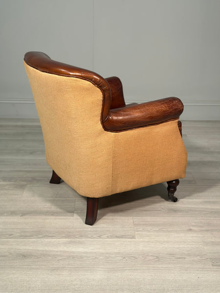 Small Vintage Leather Armchair