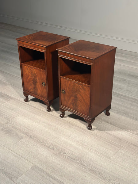A Pair of Mahogany Bedside Cabinets c.1920