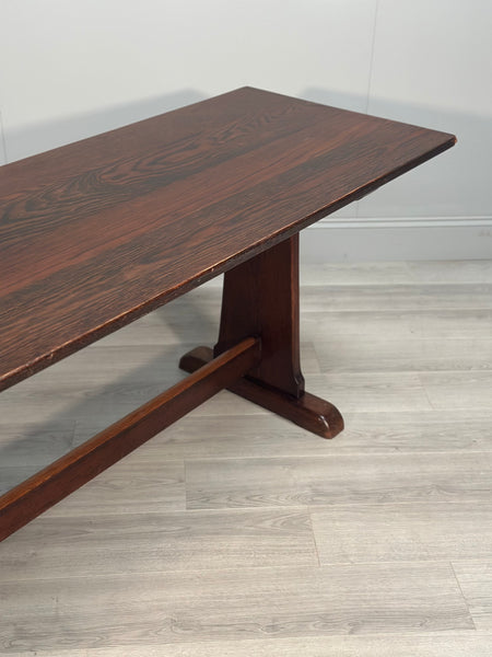 Large Military Arts & Crafts Oak Refectory Table