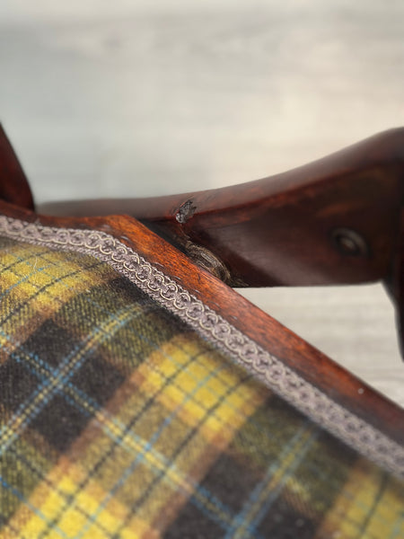 Antique Folding Campaign Armchair