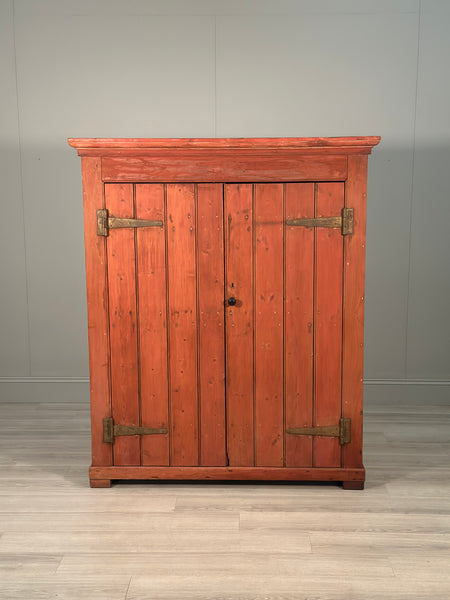 Large Victorian Pine Larder Cupboard