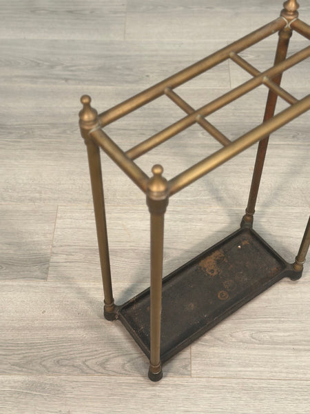 Antique Brass Stick Stand c1900