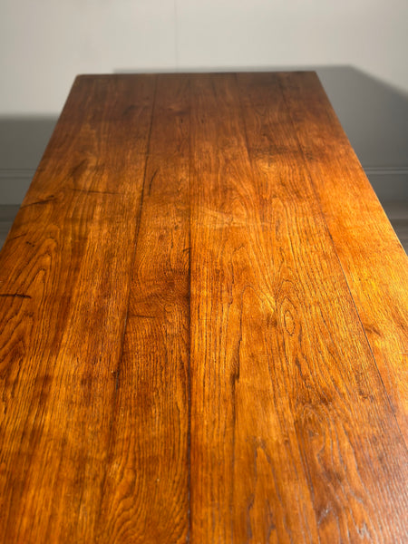 Huge 9ft Antique Oak Refectory Table