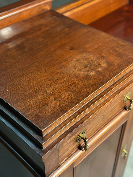 Edwardian Mahogany Pedestal Sideboard