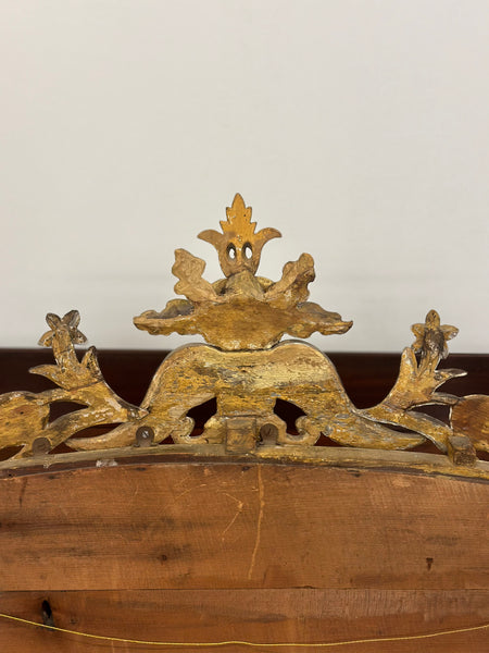 Large Antique English Gilt Overmantle Mirror c.1850