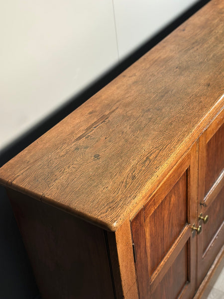 Large Antique Oak School Cupboard