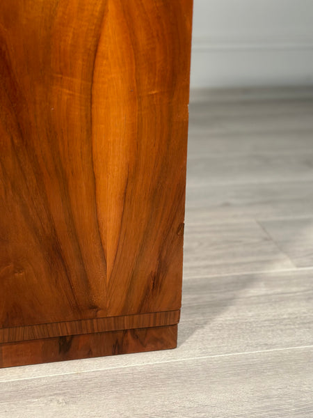 Burr Walnut Art Deco Bedside Cabinets