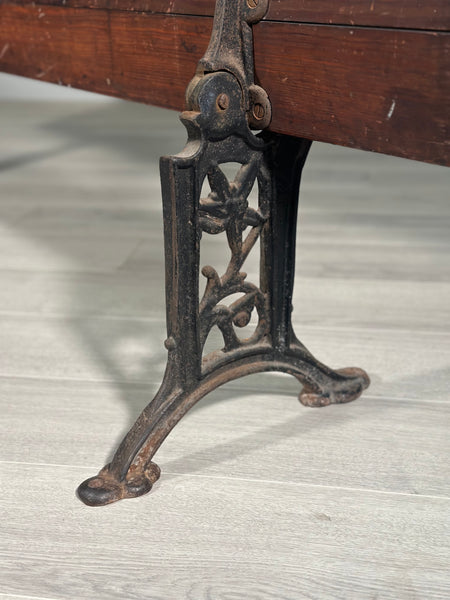 Antique Folding Church Bench