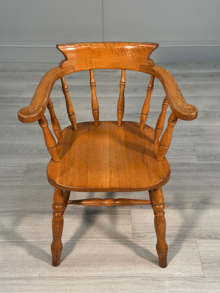 Antique Oak Captain’s Chair C.1910
