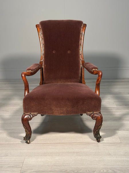 Pollard Oak 19th Century Armchair