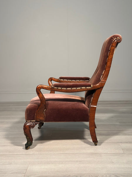 Pollard Oak 19th Century Armchair