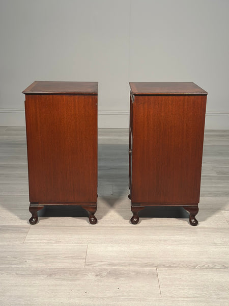A Pair of Mahogany Bedside Cabinets c.1920