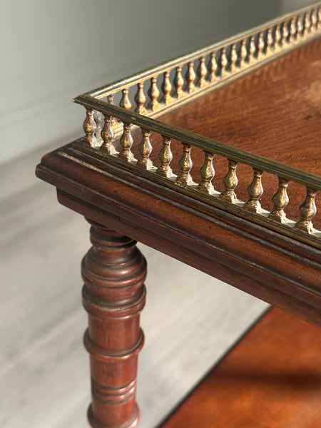 A Late Victorian Aesthetic Movement Mahogany Fireside Purdonium