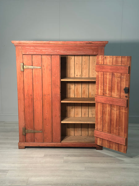 Large Victorian Pine Larder Cupboard