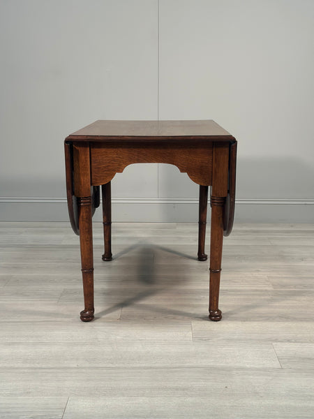 Antique Oak Drop Leaf Dining Table