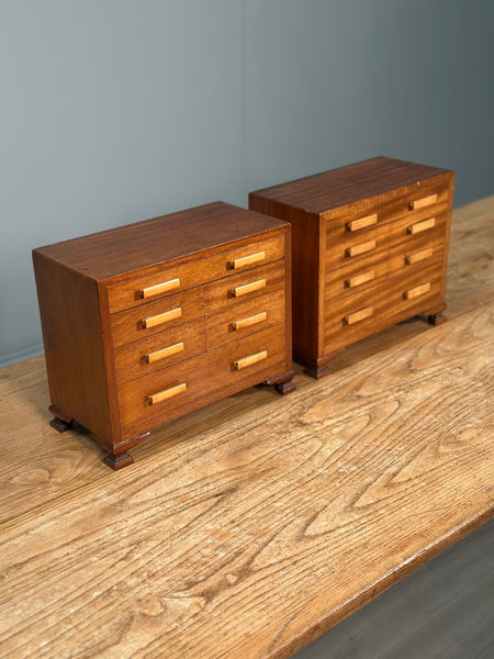 A Pair Of Antique Miniature Chest Of Drawers