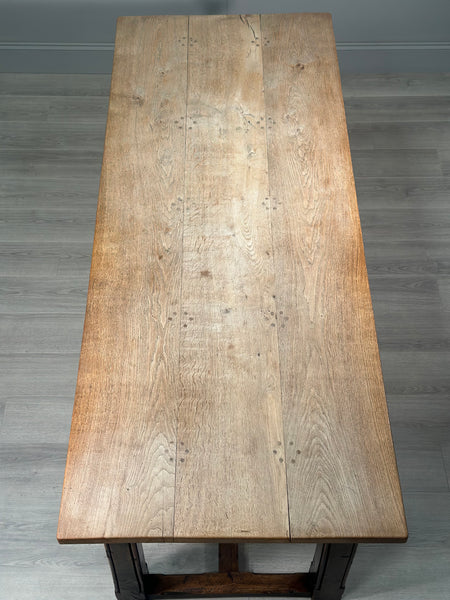 Large Antique Oak Dining Table