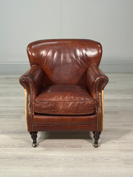 Small Vintage Leather Armchair
