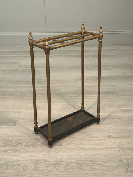 Antique Brass Stick Stand c1900