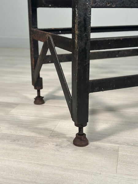 Antique Industrial Prep Table