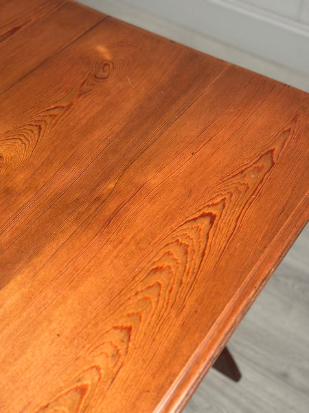 Ecclesiastical Pitch Pine Writing Table c.1910
