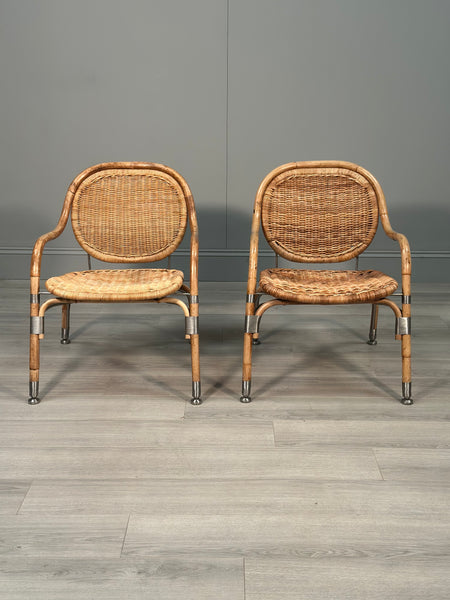 Vintage Ikea Wicker Chairs Designed By Mats Theselius For 'Ps Edition’