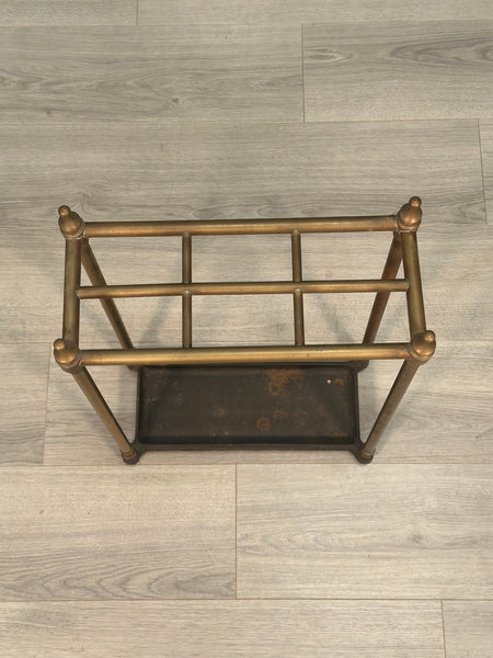Antique Brass Stick Stand c1900