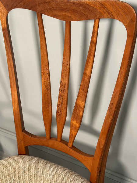 Set Of 6 Danish Teak Ingrid Dining Chairs By Niels Koefoed
