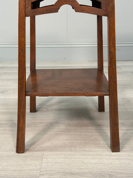 Arts And Crafts Oak Side Table c1910