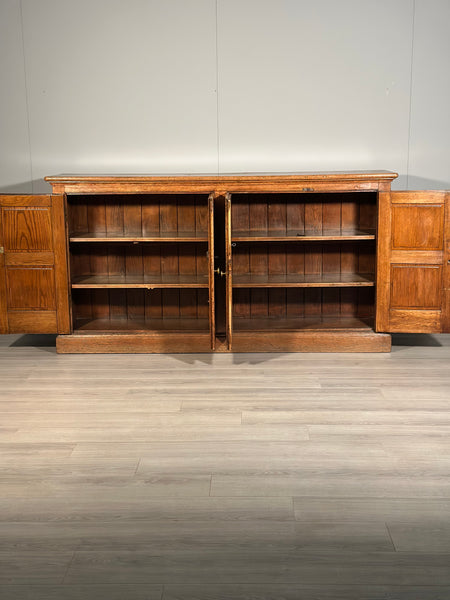 Large Antique Oak School Cupboard