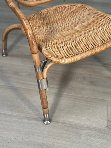 Vintage Ikea Wicker Chairs Designed By Mats Theselius For 'Ps Edition’