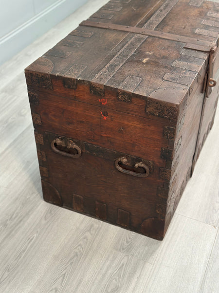 Antique Oak Silver Chest