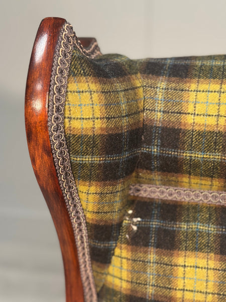 Antique Folding Campaign Armchair
