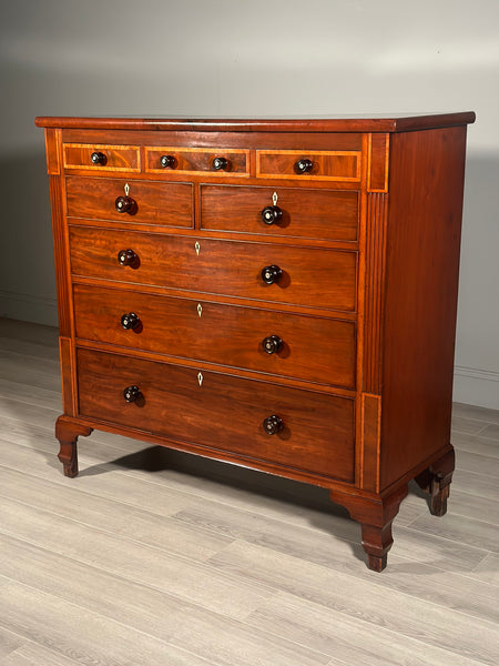 Large Antique Mahogany Chest Of Drawers C.1840