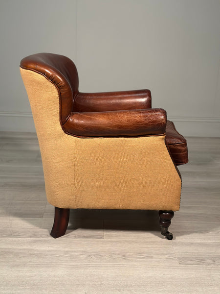 Small Vintage Leather Armchair