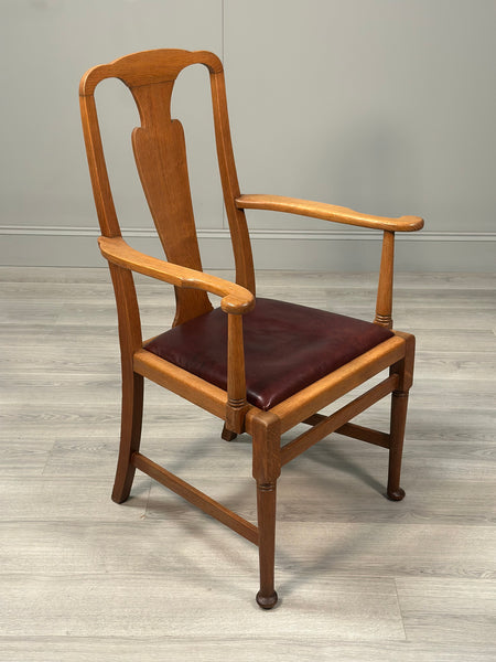 Oversized Oak Desk Chair C.1910