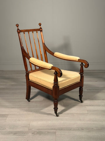 Gillows Mahogany Open Armchair