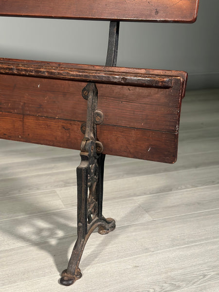 Antique Folding Church Bench