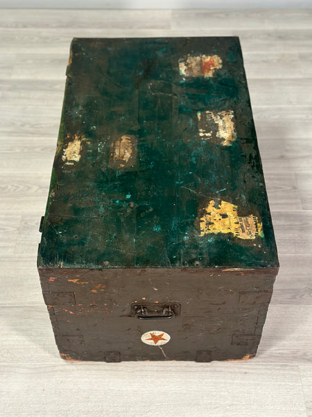 Antique White Star Line Ship Chest C.1910