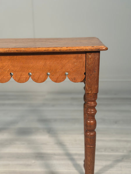Antique Ecclesiastical Oak Console Table